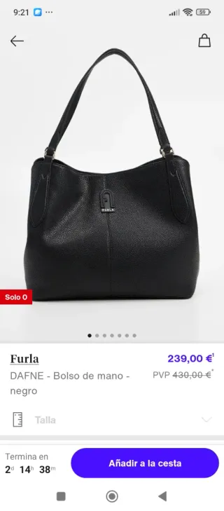 Bolso Furla Negro Piel