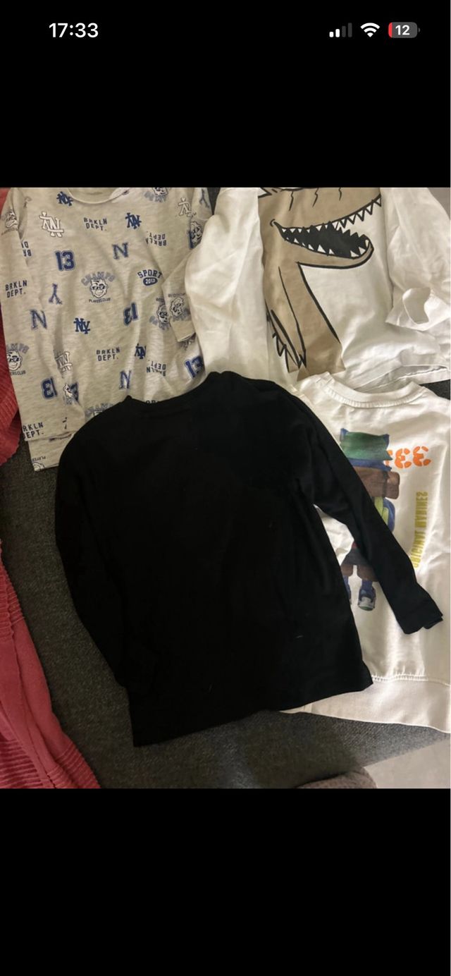 Set 4 magliette bimbo maniche lunghe