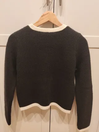 Chaqueta Zara Negra y Blanca Talla S