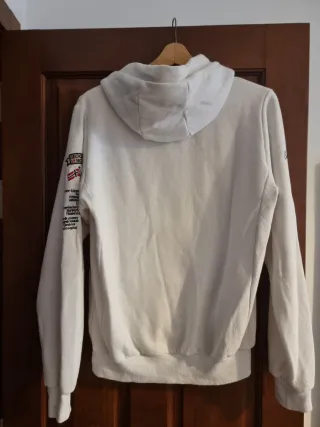 Sudadera Geographical Norway Blanca Talla M