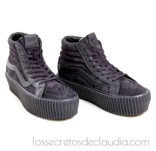 NUEVAS zapatillas VANS Platform Lux PIEL negras