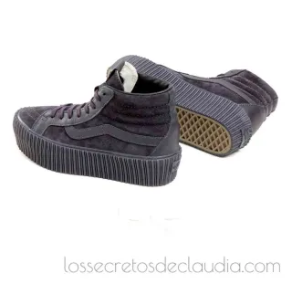 NUEVAS zapatillas VANS Platform Lux PIEL negras