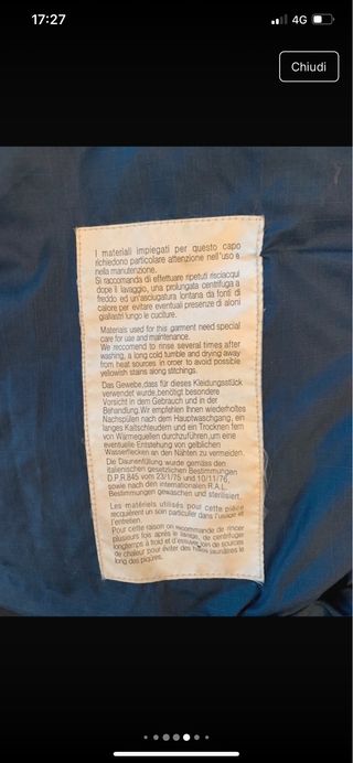 Piumino Murphy&Nye Uomo Blu Taglia XXL