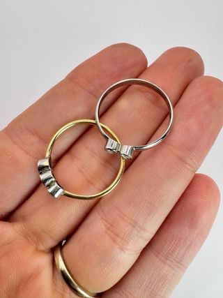 Anelli oro 18kt diamanti