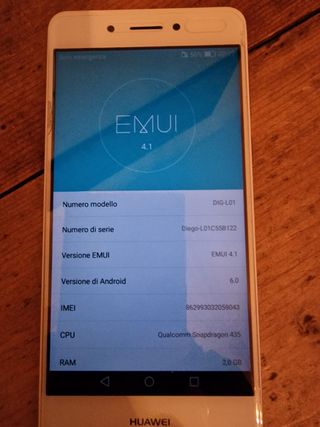 Huawei P8 Lite Bianco
