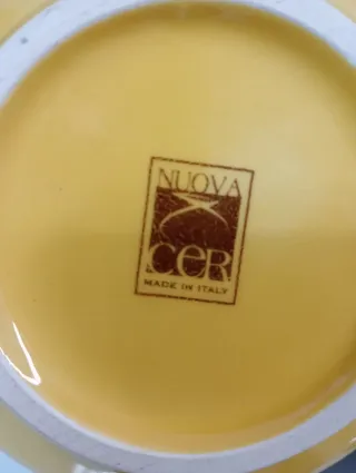 Caraffa Olio d'Oliva Gialla Ceramica