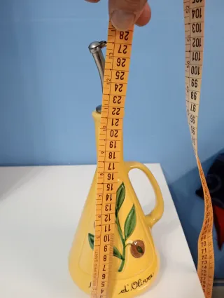 Caraffa Olio d'Oliva Gialla Ceramica