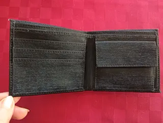 Portafoglio Nero con leggero lurex