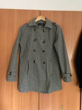 Abrigo gris chica New Collection Talla L