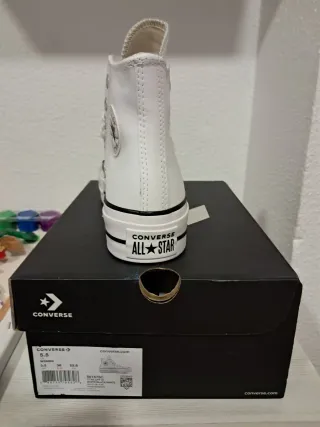 Converse Chuck Taylor Piel Blancas Talla 36