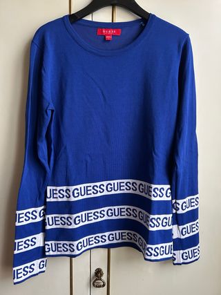 Maglioncino Guess blu con logo