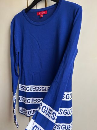 Maglioncino Guess blu con logo