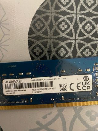 Memoria RAM 8GB DDR4 3200MHz lote