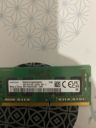 Memoria RAM 8GB DDR4 3200MHz lote