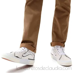 NUEVAS zapatillas VANS Reconstruct PIEL blancas