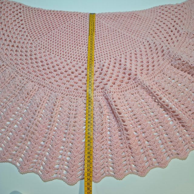 Scialle in lana rosa