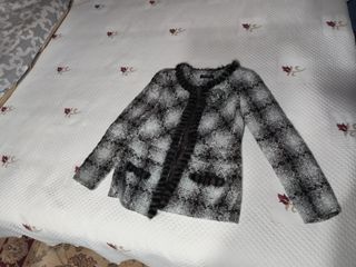 Chaqueta de punto con pelo