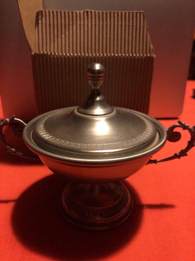 Zuccheriera in peltro