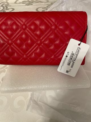 Borsa Love Moschino trapuntata rossa