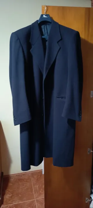 Abrigo largo Virgil  Cashmer,Azul Talla XL,