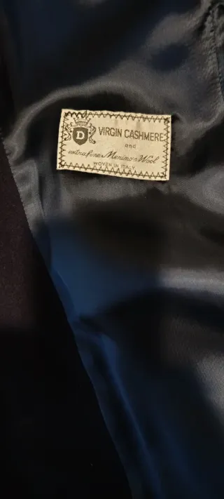Abrigo largo Virgil  Cashmer,Azul Talla XL,