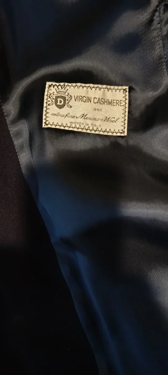 Abrigo largo Virgil  Cashmer,Azul Talla XL,