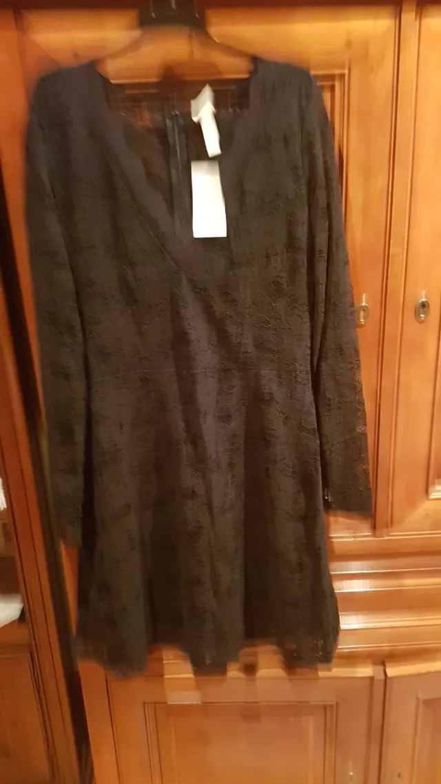 Vestido negro H&M encaje nuevo con etiquetas