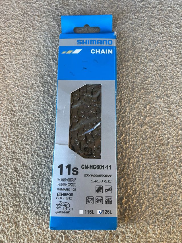 Cadena Shimano HG601-11 126L E-bike