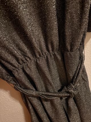 Vestido gris brillante