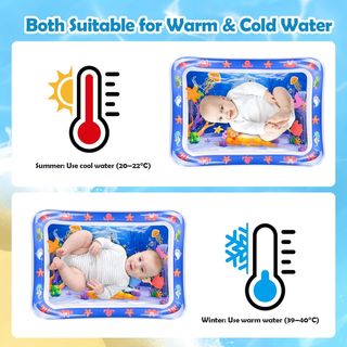 Alfombra de agua para bebé temática marina