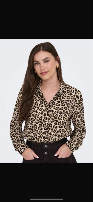 Camisa estampada leopardo