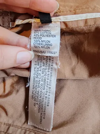 Chaqueta Massimo Dutti Mujer Impermeable