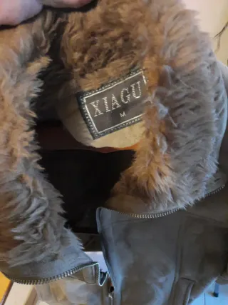 Cazadora Xiagu Piel Ante Talla M forro interior