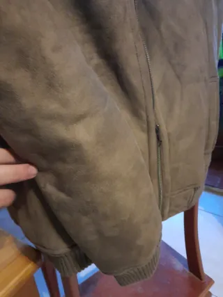 Cazadora Xiagu Piel Ante Talla M forro interior