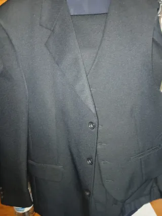 Traje de hombre 3 piezas negro
