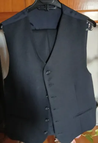 Traje de hombre 3 piezas negro