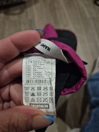 Guantes de nieve Wedze morados