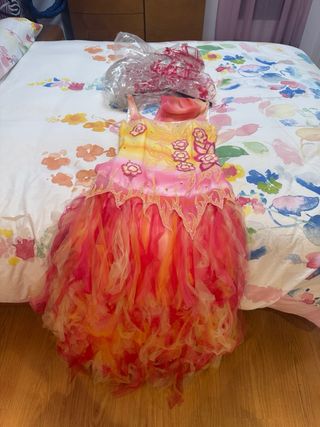 Vestido fiesta degradado flores