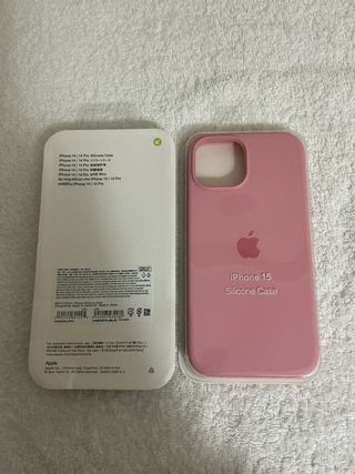 Cover iPhone 15 Silicone Rosa Originale