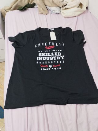 Camiseta Negra Talla XL Carefully Crafted