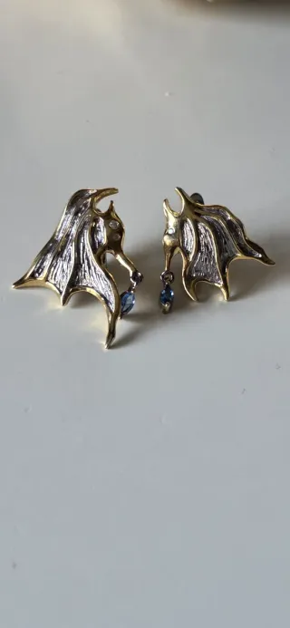 Pendientes Murciélago Autor plata