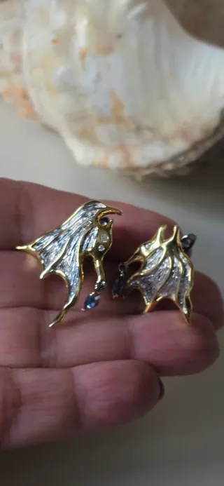Pendientes Murciélago Autor plata