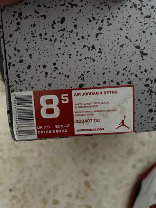 Jordan 4 Fire Red Jumpman