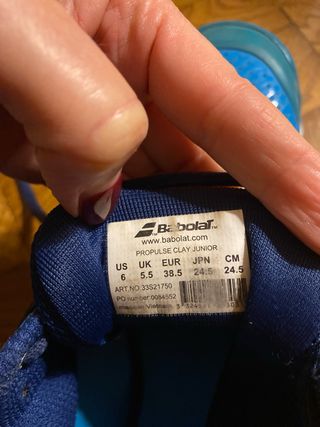 Scarpe tennis Babolat tg 38.5