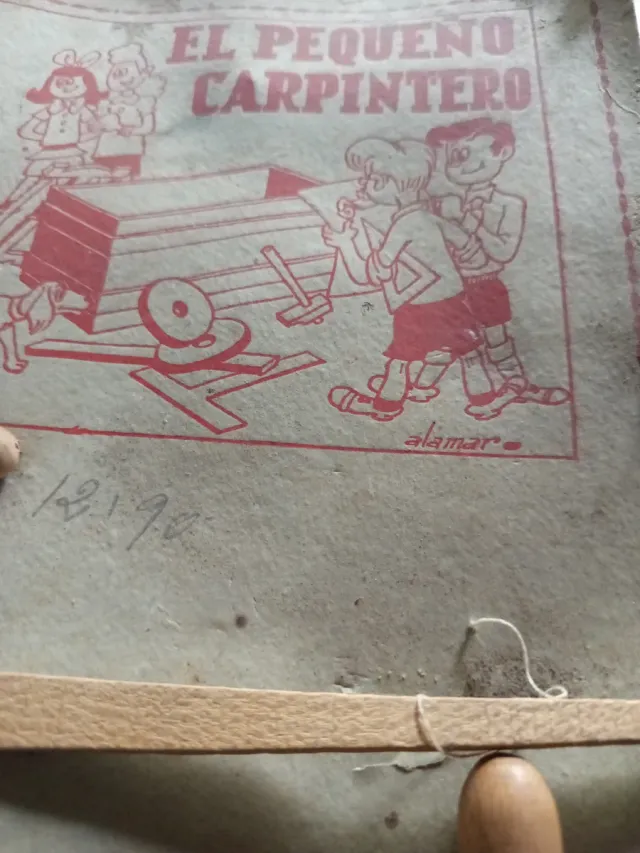 Blíster antiguo carpintero madera