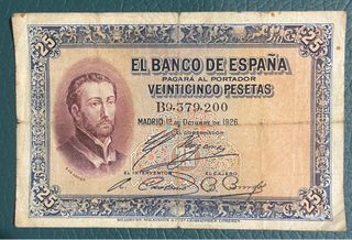 Billete 25 Pesetas Banco de España 1926