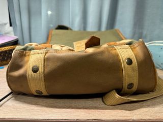 Mochila Vintage Beige y Verde