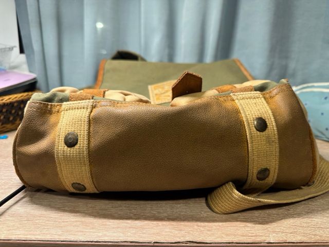 Mochila Vintage Beige y Verde