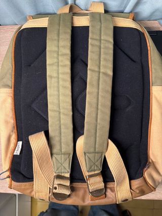 Mochila Vintage Beige y Verde