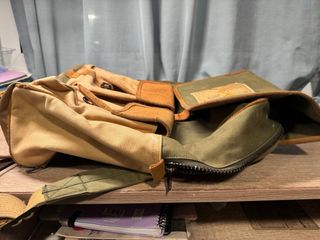 Mochila Vintage Beige y Verde